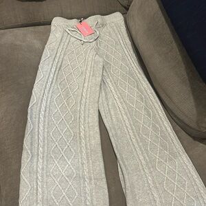 Brand New Gray knitted pants